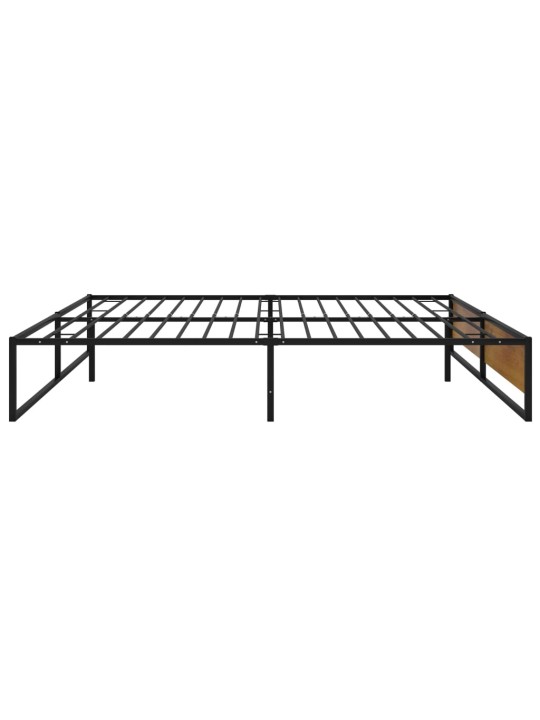 Rám postele černý kovový 200 x 200 cm