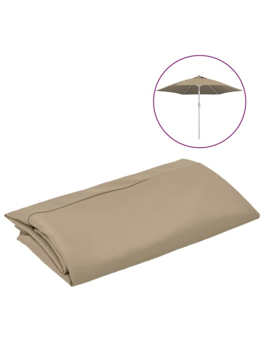 Náhradní potah na zahradní slunečník taupe 300 cm