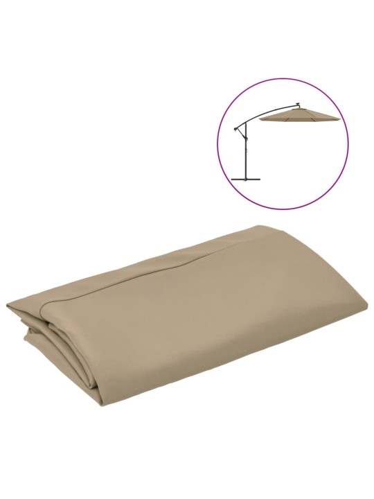 Náhradní potah na konzolový slunečník taupe 350 cm