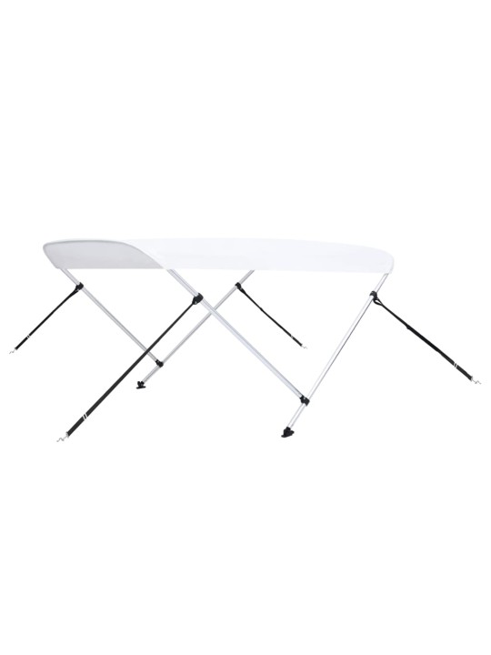 Bimini stříška se 2 oblouky bílá 150 x 120 x 110 cm