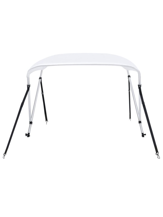 Bimini stříška se 2 oblouky bílá 150 x 120 x 110 cm