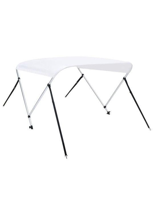 Bimini stříška se 2 oblouky bílá 150 x 120 x 110 cm