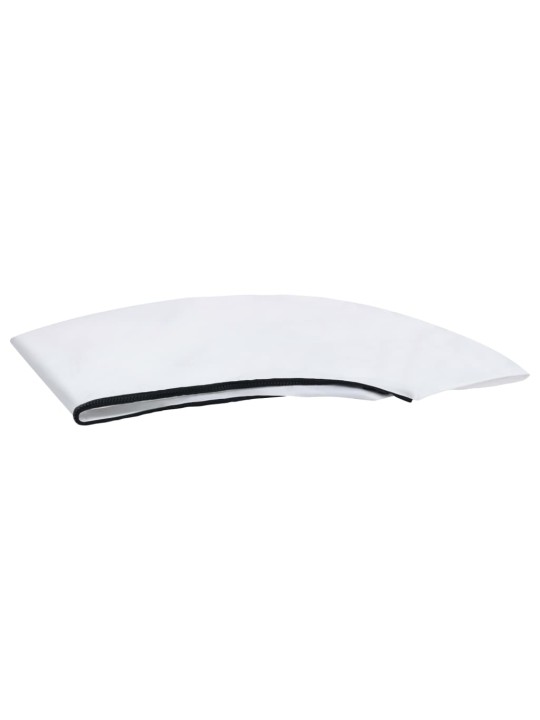 Bimini stříška se 2 oblouky bílá 180 x 150 x 110 cm