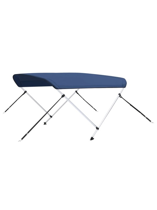 Bimini stříška se 2 oblouky námořnická modrá 150 x 120 x 110 cm
