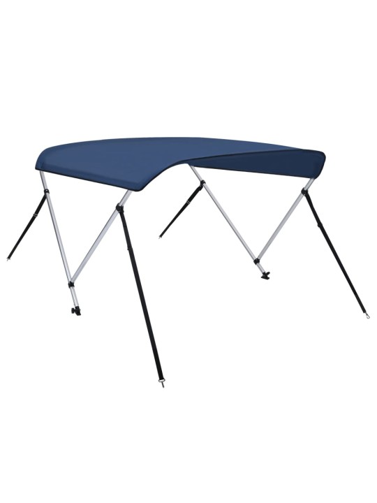 Bimini stříška se 2 oblouky námořnická modrá 150 x 120 x 110 cm