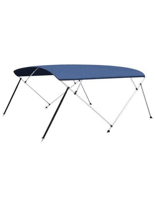 Bimini stříška 4 oblouky námořnická modrá 243x(230–244)x137 cm