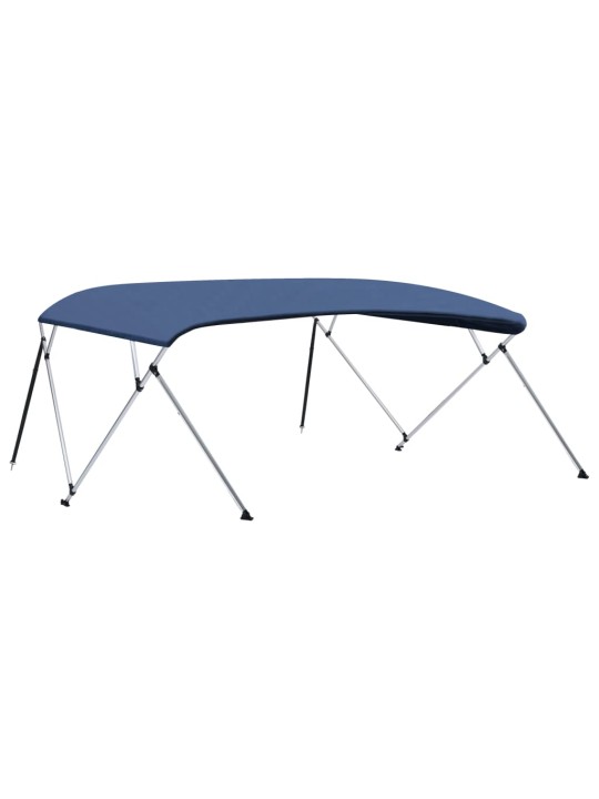 Bimini stříška 4 oblouky námořnická modrá 243x(230–244)x137 cm