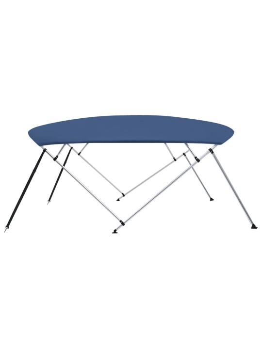 Bimini stříška 4 oblouky námořnická modrá 243x(230–244)x137 cm