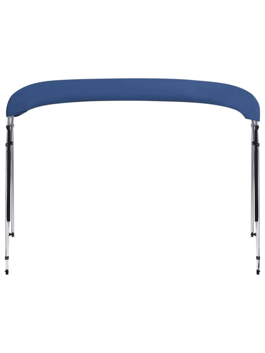 Bimini stříška 4 oblouky námořnická modrá 243x(230–244)x137 cm
