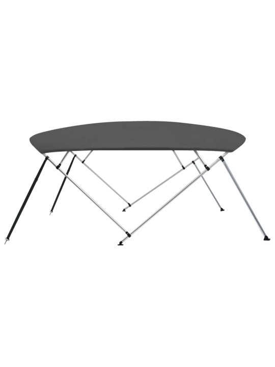 Bimini stříška se 4 oblouky antracitová 243x(230–244)x137 cm