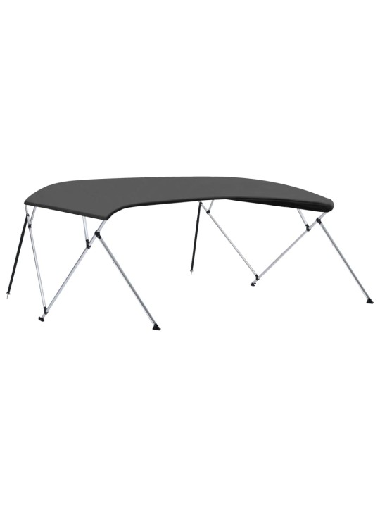 Bimini stříška se 4 oblouky antracitová 243x(230–244)x137 cm