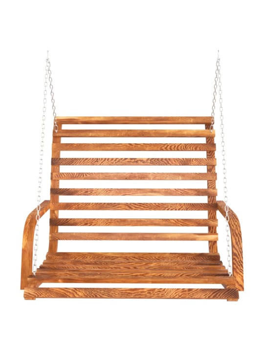 Houpací lavice ohýbané dřevo s teakovou úpravou 126x63x92 cm