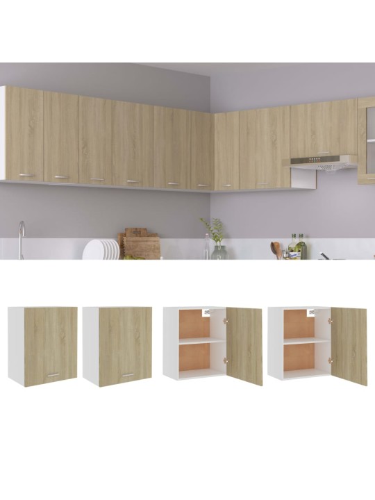 Závěsné skříňky Lyon 2 ks dub sonoma 50x31x60 cm kompozit