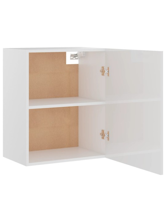 Závěsné skříňky Lyon 2 ks bílé vysoký lesk 50x31x60 cm kompozit