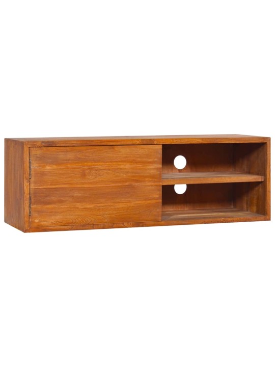Nástěnná TV skříňka 180 x 30 x 30 cm masivní teakové dřevo