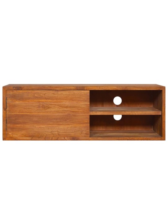 Nástěnná TV skříňka 180 x 30 x 30 cm masivní teakové dřevo