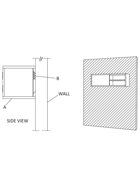 Nástěnná TV skříňka 180 x 30 x 30 cm masivní teakové dřevo