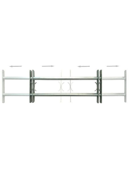 Nastavitelné bezpečnostní okenní mříže 2 ks 700–1 050 mm