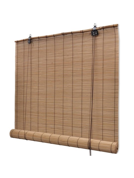 Zatemňovací rolety z bambusu 2 ks 80 x 160 cm hnědé