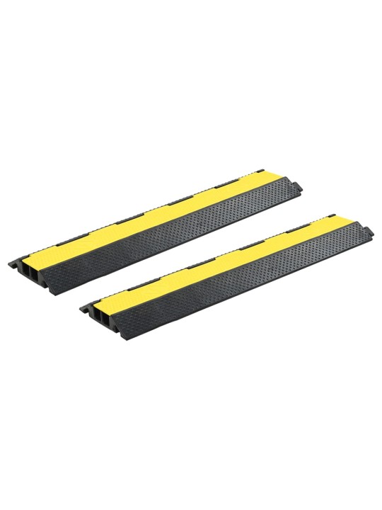 Kabelové ochranné mosty 2 ks 2 kanálky gumové 101,5 cm