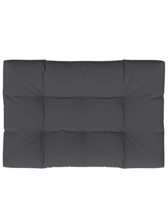 Poduška na palety antracitová 120 x 80 x 12 cm textil