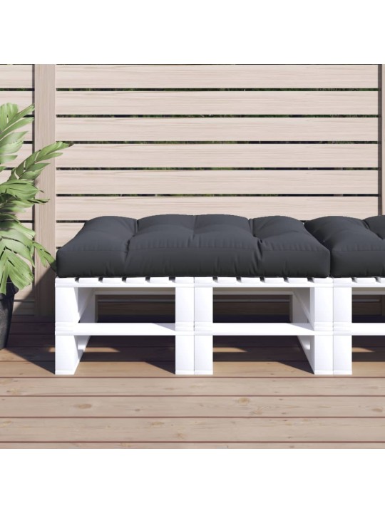 Poduška na palety antracitová 120 x 80 x 12 cm textil