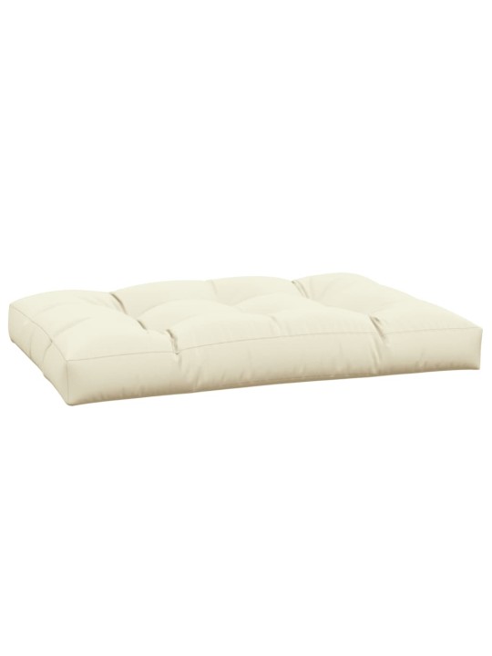 Poduška na palety krémová 120 x 80 x 12 cm textil