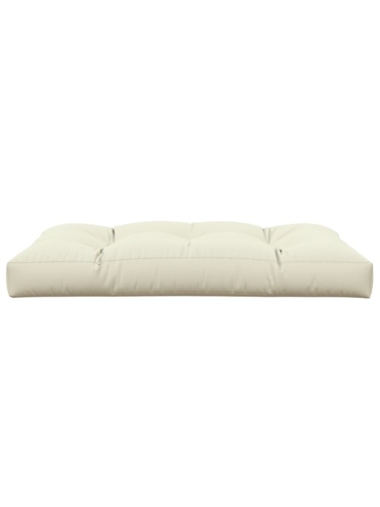 Poduška na palety krémová 120 x 80 x 12 cm textil