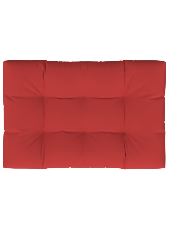 Poduška na palety červená 120 x 80 x 12 cm textil