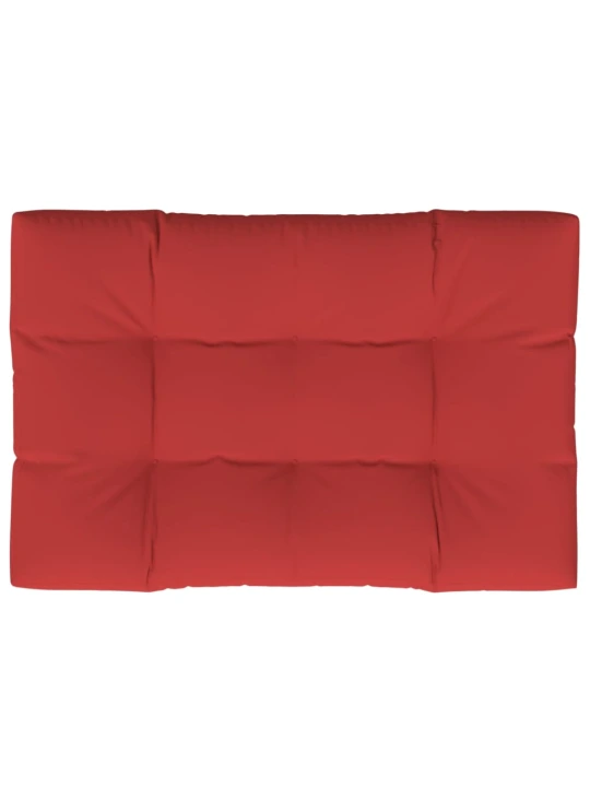 Poduška na palety červená 120 x 80 x 12 cm textil