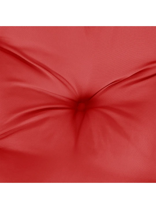 Poduška na palety červená 120 x 80 x 12 cm textil