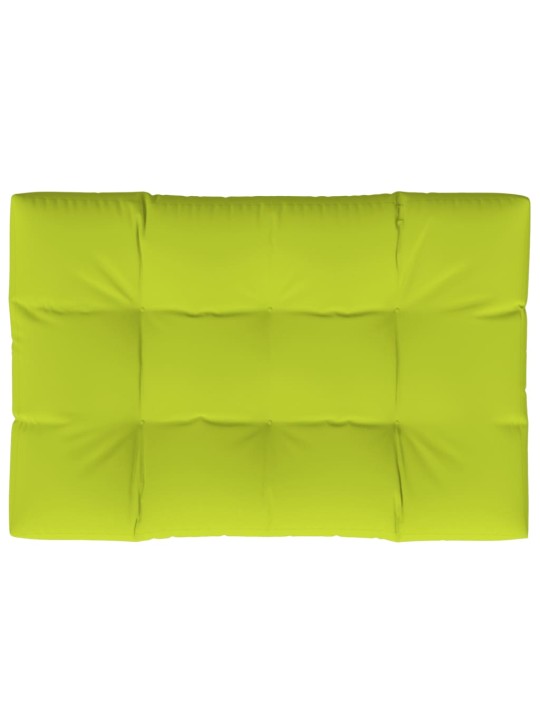 Poduška na palety jasně zelená 120 x 80 x 12 cm textil