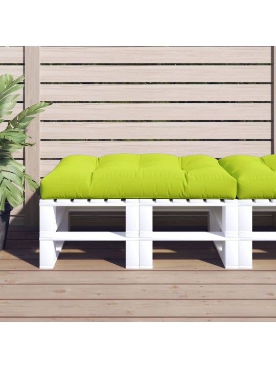 Poduška na palety jasně zelená 120 x 80 x 12 cm textil