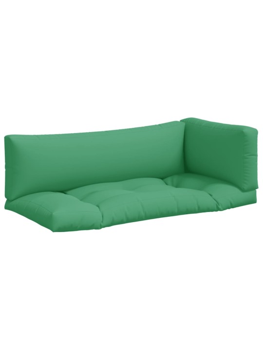 Podušky na palety 3 ks zelené textil