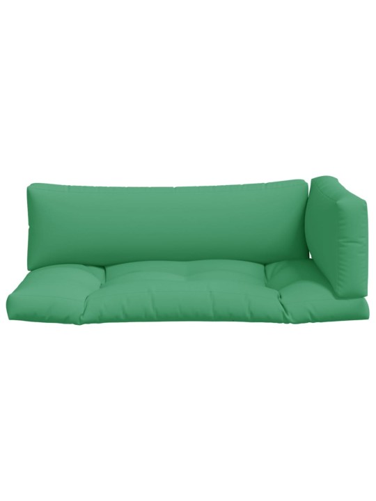 Podušky na palety 3 ks zelené textil