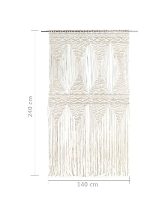 Macramé závěs 140 x 240 cm bavlna