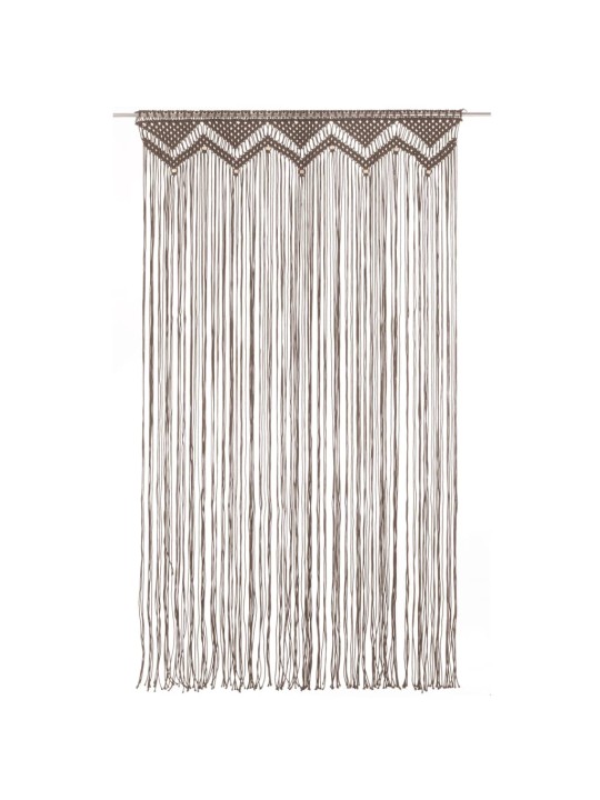 Macramé závěs taupe 140 x 240 cm bavlna