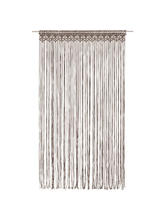 Macramé závěs taupe 140 x 240 cm bavlna