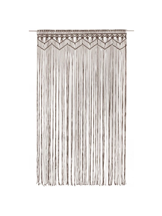 Macramé závěs taupe 140 x 240 cm bavlna