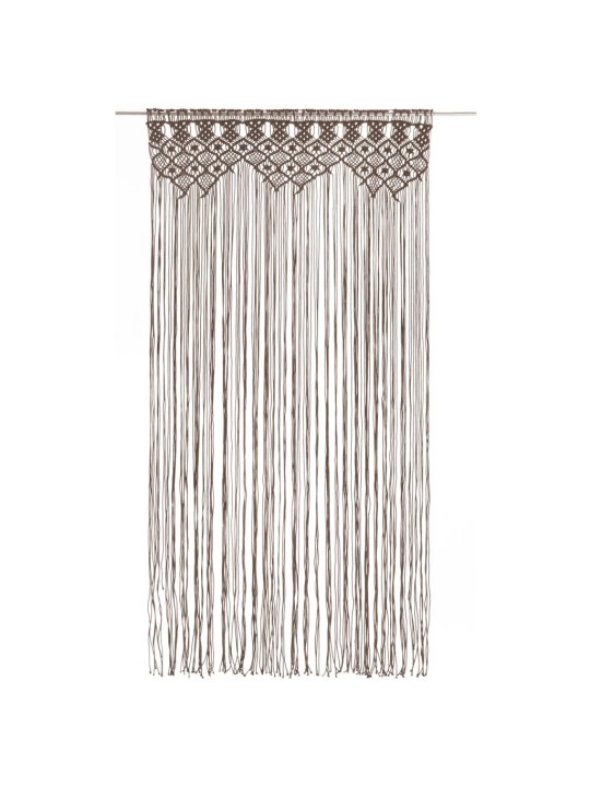 Macramé závěs taupe 140 x 240 cm bavlna
