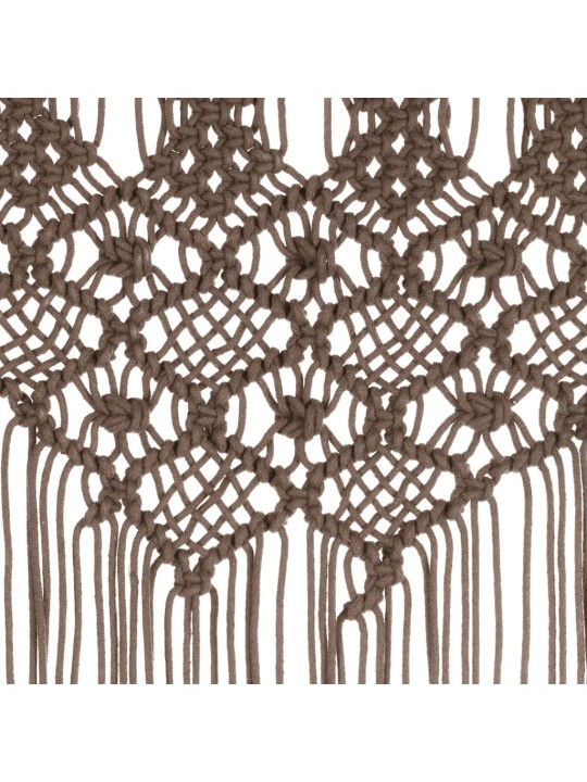 Macramé závěs taupe 140 x 240 cm bavlna
