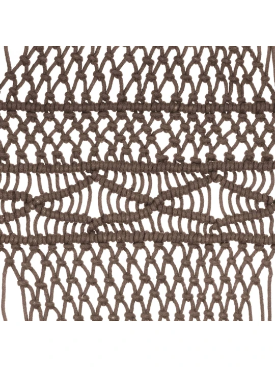 Macramé závěs taupe 140 x 240 cm bavlna