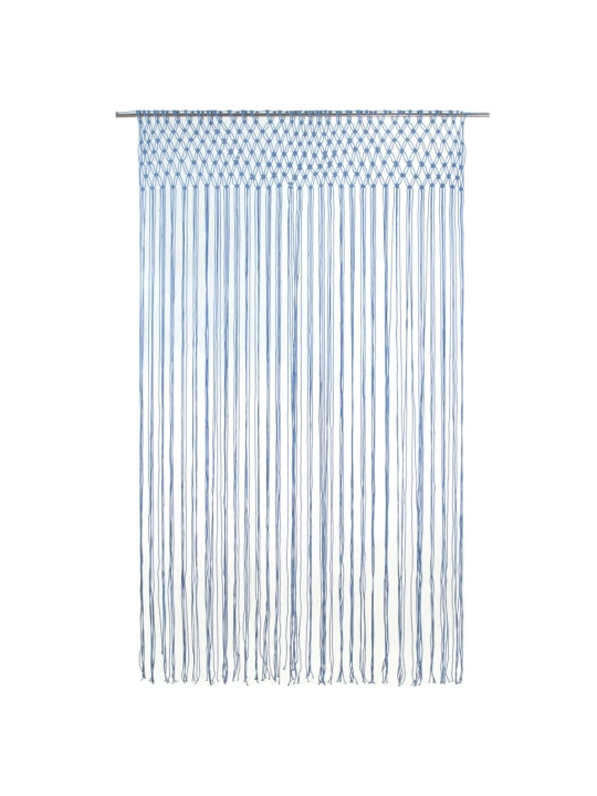 Macramé závěs modrý 140 x 240 cm bavlna