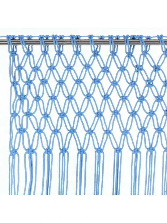 Macramé závěs modrý 140 x 240 cm bavlna