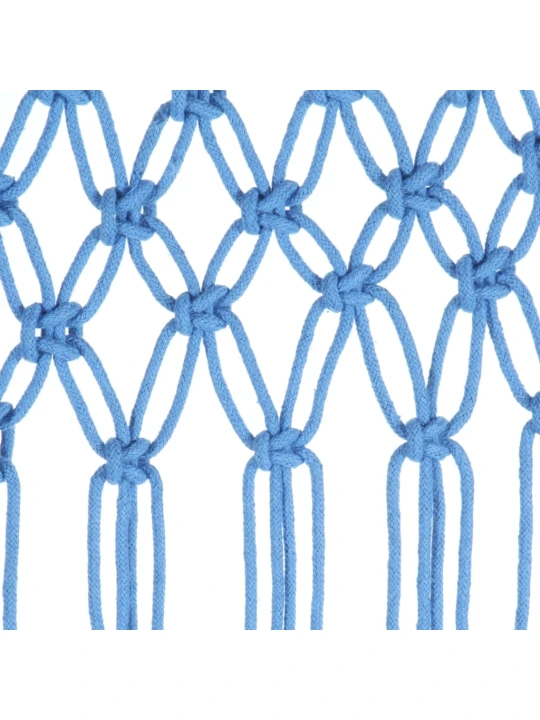 Macramé závěs modrý 140 x 240 cm bavlna