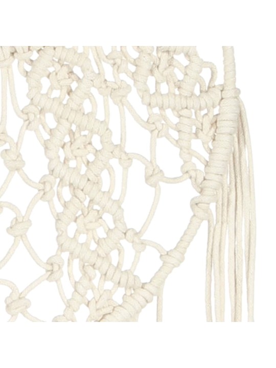 Nástěnný závěs macramé 40 x 80 cm bavlna