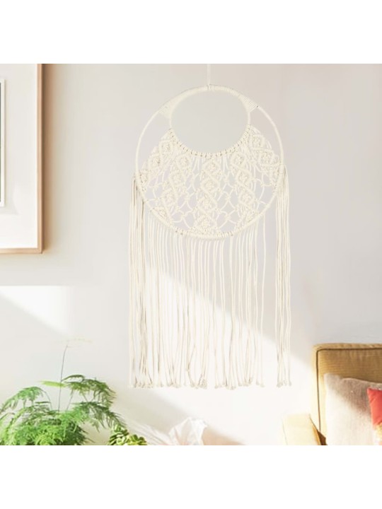 Nástěnný závěs macramé 40 x 80 cm bavlna