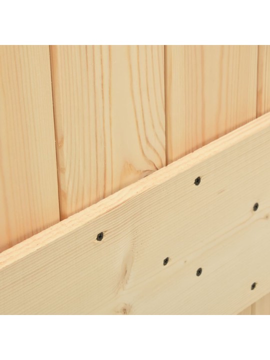 Posuvné dveře se setem kování 90 x 210 cm masivní borové dřevo