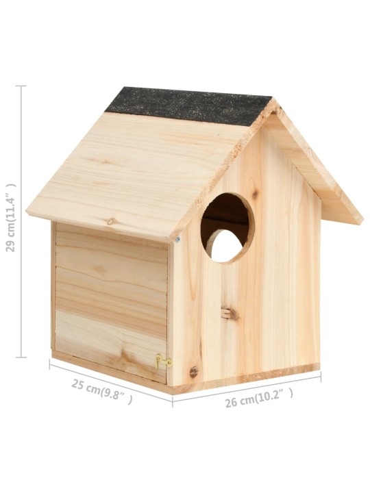 Domeček pro veverky jedlové dřevo 26 x 25 x 29 cm