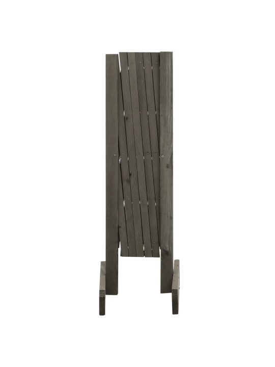 Zahradní trelážový plot šedý 120 x 60 cm masivní jedle